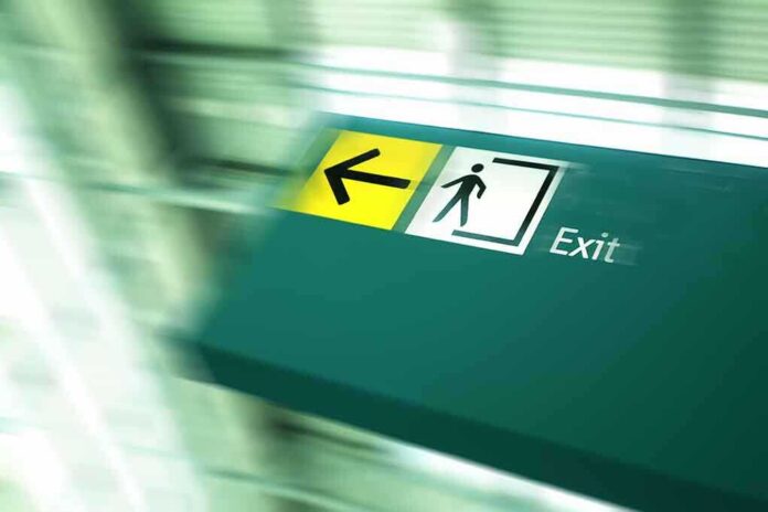 Exit, Leaving