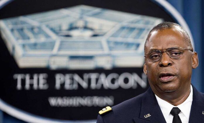 2027618987 featured image Man speaking in front of Pentagon sign