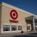 Exterior view of a Target store with a large logo