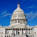 Mace FLEES Epstein Victims Meeting After Panic Attack US Capitol Building against blue sky.