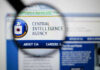 Magnifying glass over Central Intelligence Agency webpage.