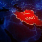 Map highlighting Iran with Tehran marked.