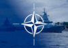 Navy ships with NATO logo overlay.