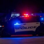 Horrific Discovery Rocks Cleveland Playground Houston police vehicle with emergency lights activated at night