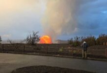 Live Kilauea Volcano. June 1, 2026