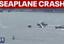 Seaplane makes hard landing into East River