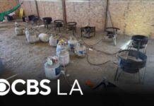 Lake LA Lot Hid Industrial Meth Operation LA County deputies find meth lab with 800 pounds of narcotics during illegal dumping call