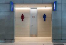Culture War Over… A Student Social? Public restroom entrance with male and female symbols