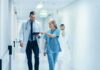 Doctors Miss This Antidepressant Pitfall Doctors walking in a hospital corridor reviewing a tablet