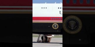 Air Force One emergency slide accidentally deployed