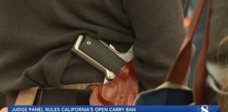 Federal court rules against California's open carry gun ban