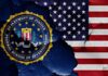 DOJ Moves Fast: ISIS Mission Interrupted FBI seal and American flag on cracked wall