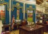 Double Standard Drumbeat After Biden Photo Dump Oval Office-style desk and decor in a museum display