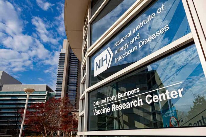 Vaccine Research Center building exterior with glass facade and signage