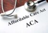 Stethoscope on a document labeled Affordable Care Act