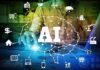White House Warns Against Overregulating AI AI network diagram over a person using a laptop