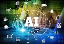 White House Warns Against Overregulating AI AI network diagram over a person using a laptop