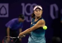 Racist Firestorm Hits Tennis Star tennis player hitting a backhand shot