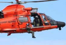 Rules-Bound System Clears One-Leg Ace Rescue helicopter with crew performing hoist operation