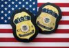 506 U.S. Citizens Detained in U.S. Immigration Roundup ICE badges on an American flag background